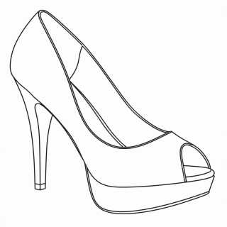 Lodičky na platforme s otvorenou špičkou