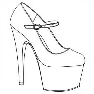 Lodičky na platforme s remienkami