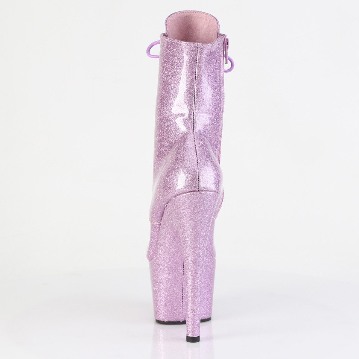 Pleaser Adore-1020GP LLG/M - Lesklé ružové kotníkové čižmy na vysokej platforme