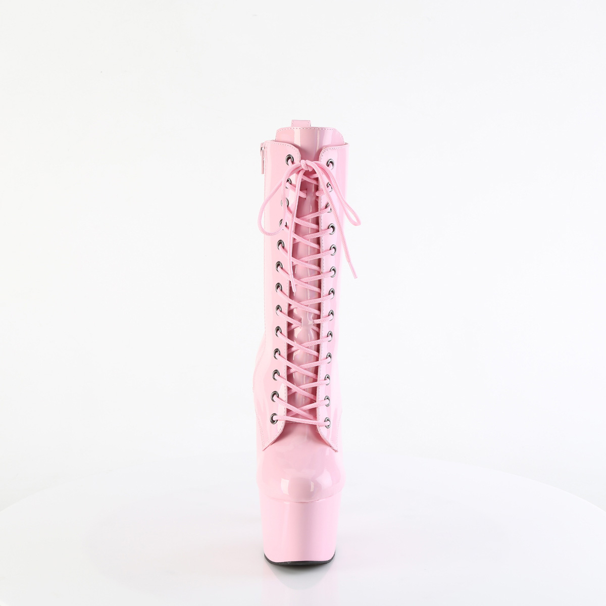 Pleaser Adore-1040WR-HG BPHG/M - Lesklé ružové kotníkové čižmy na vysokej platforme