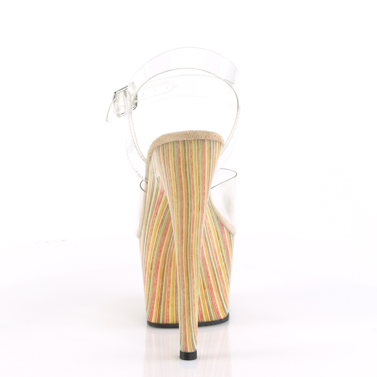 Pleaser Adore-708JB C/CRMC - Priehľadné sandále na vysokej platforme