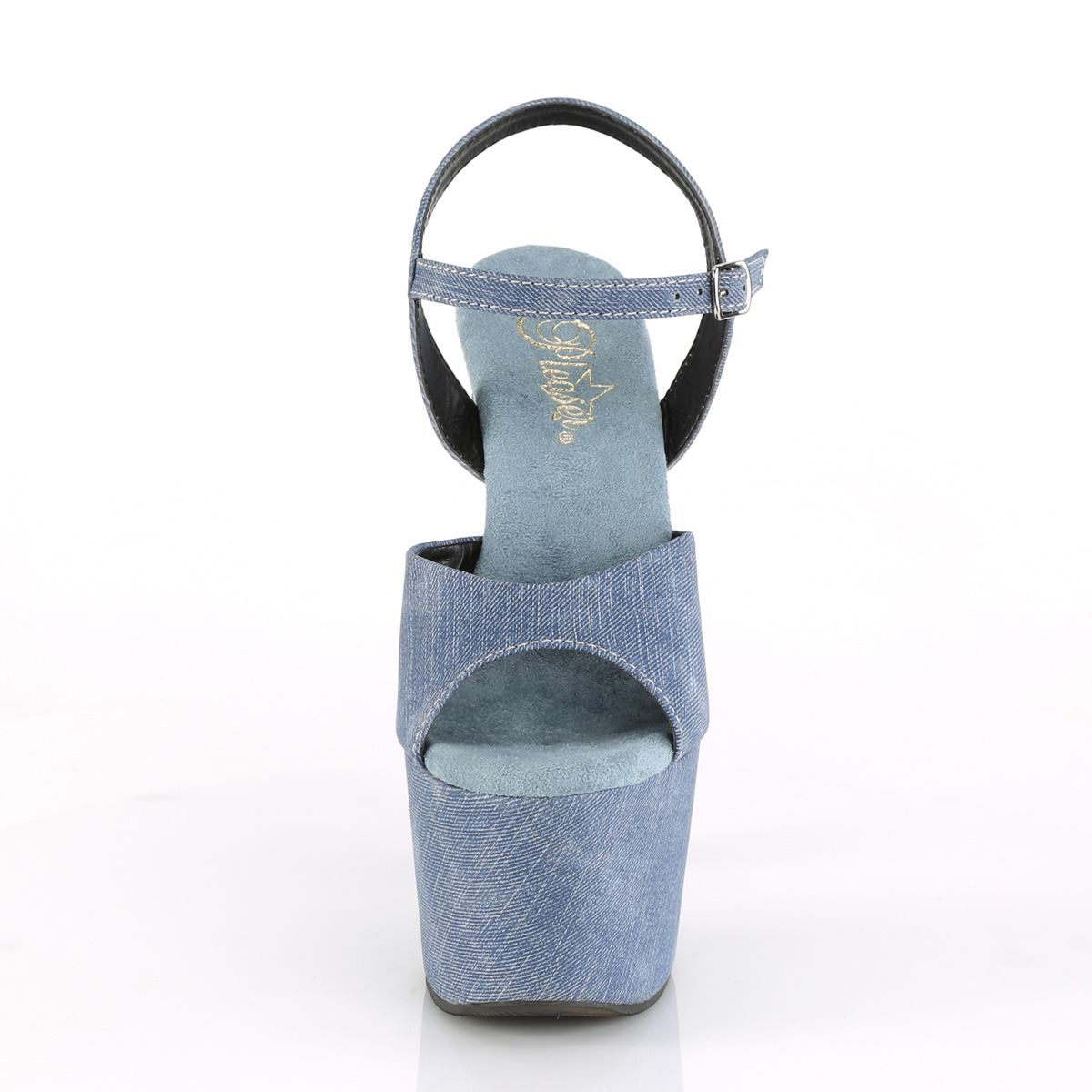 Pleaser Adore-709WR DMPU/M - Modré sandále na vysokej platforme