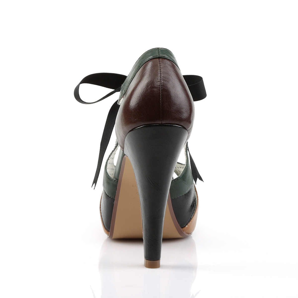 Pin Up Couture Bettie-19 TMCPU - Béžové lodičky s remienkami