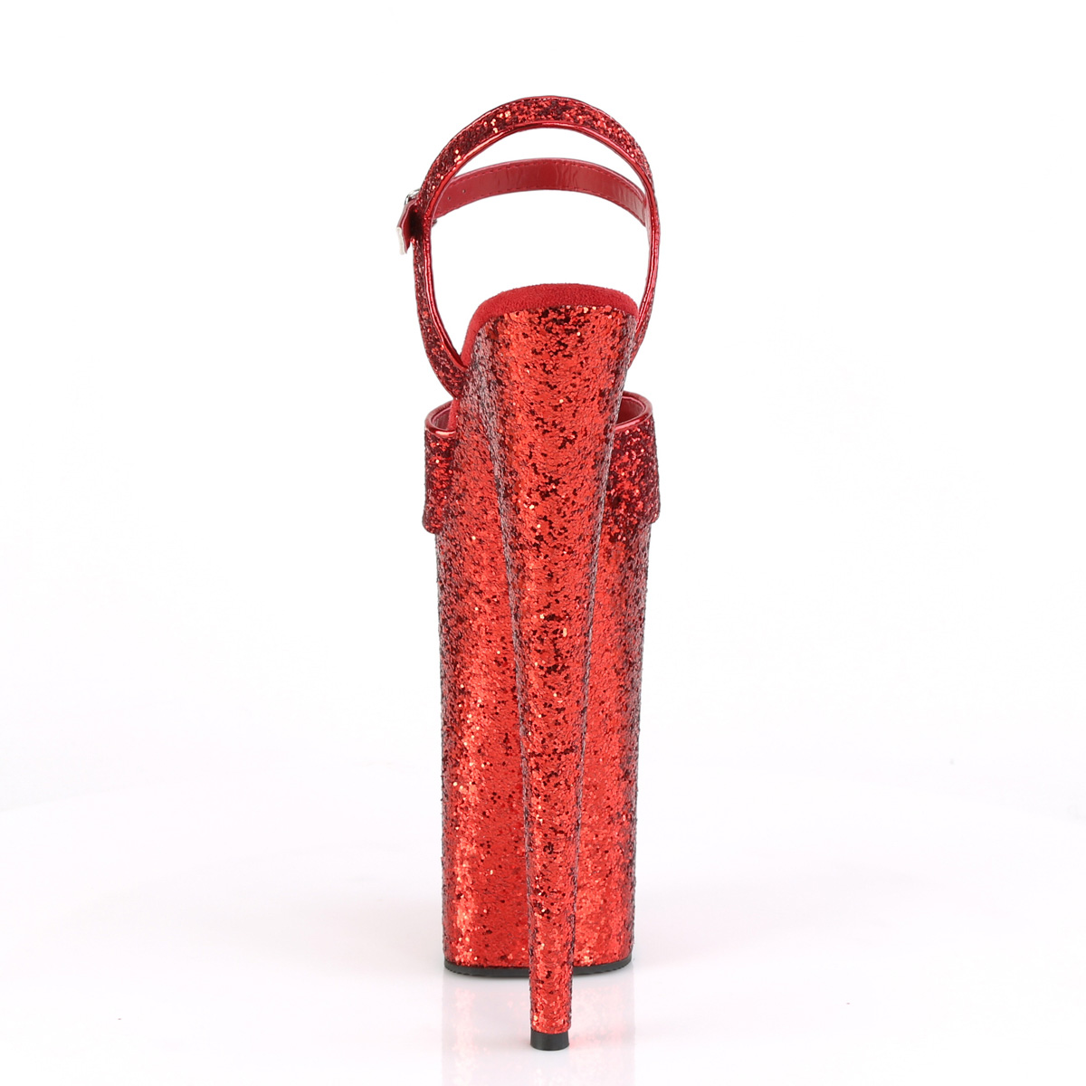 Pleaser Beyond-010LG RG/M - Červené sandále na vysokej platforme