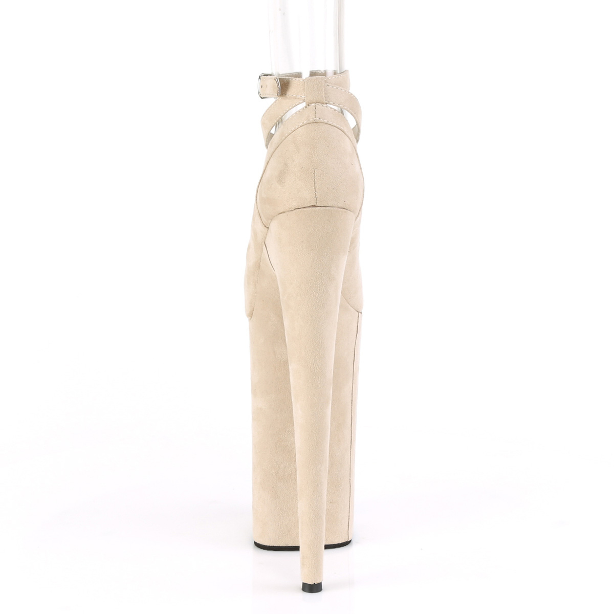 Pleaser Beyond-087FS BEFS/M - Béžové lodičky s remienkami na vysokej platforme