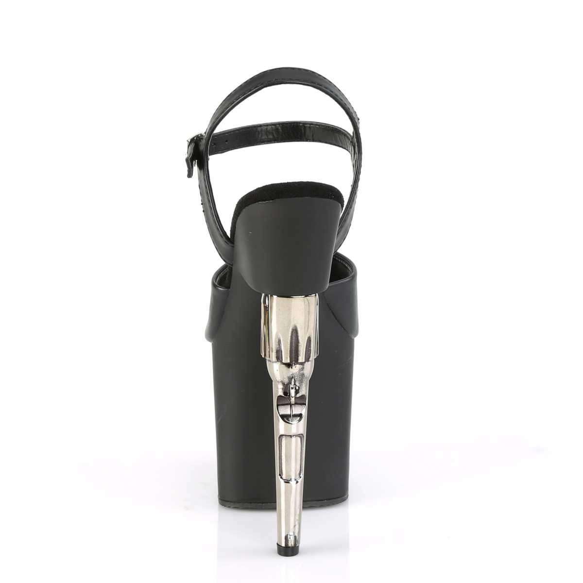 Pleaser Bondgirl-709 BPU/M - Čierne sandále na vysokej platforme