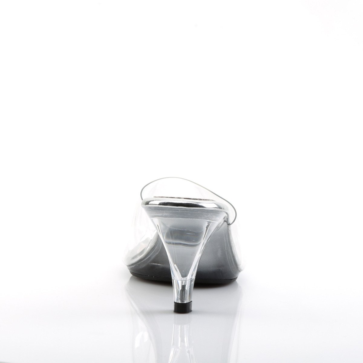 Fabulicious Belle-301 C/M - Priehľadné šľapky na podpätku