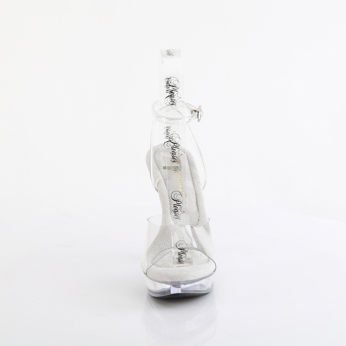 Fabulicious Cocktail-506 C/M - Priehľadné sandále na vysokom podpätku