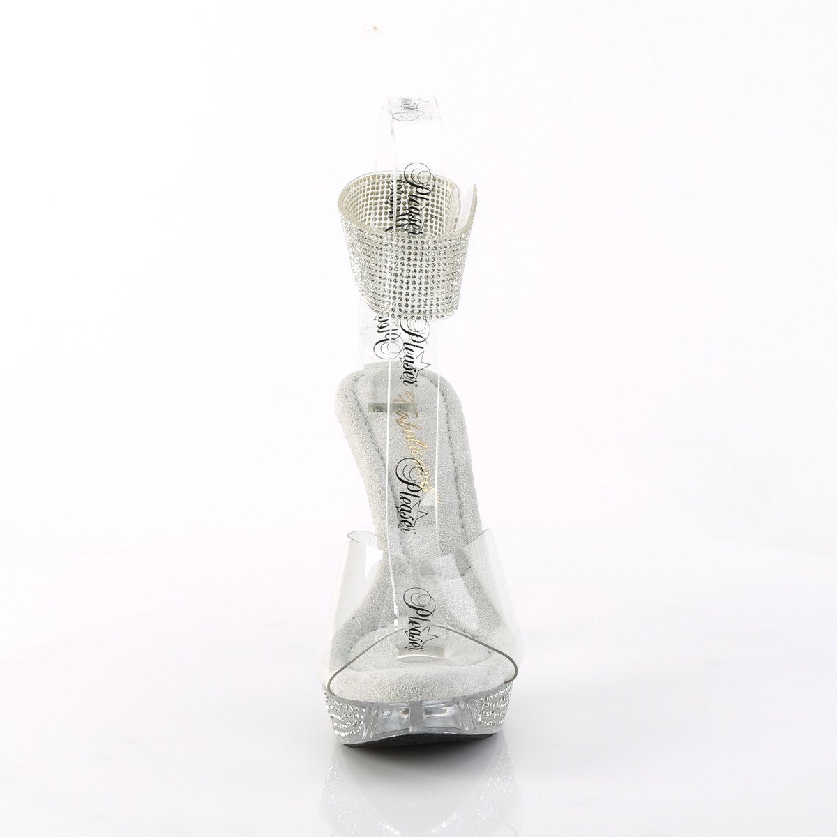 Fabulicious Elegant-442 C/M - Priehľadné topánky s remienkom cez kotník