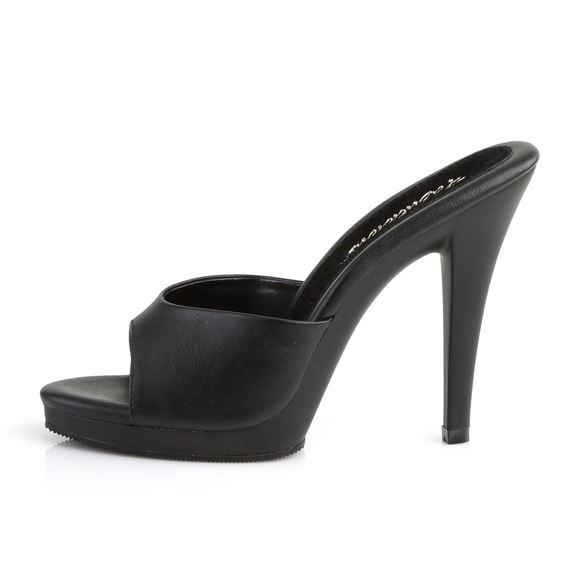 Fabulicious Flair-401-2 BPU/M - Čierne šľapky na vysokom podpätku