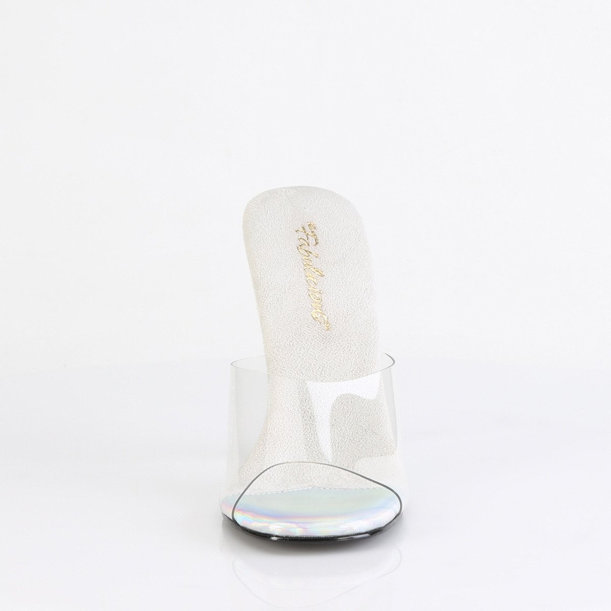 Fabulicious Gala-01DML C/SRS - Priehľadné šľapky na vysokom podpätku