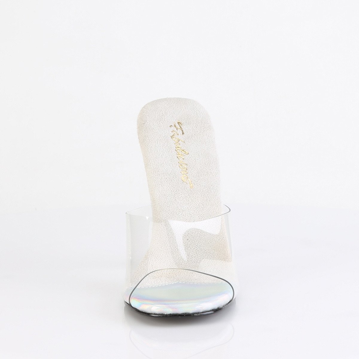 Fabulicious Gala-01DSP C/SRS - Priehľadné šľapky na vysokom podpätku