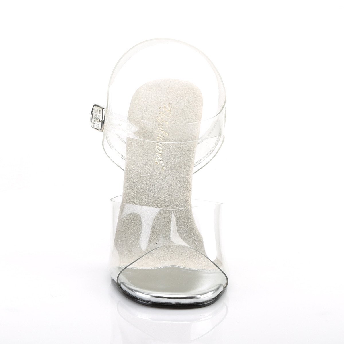 Fabulicious Gala-08 C/M - Priehľadné sandále na vysokom podpätku