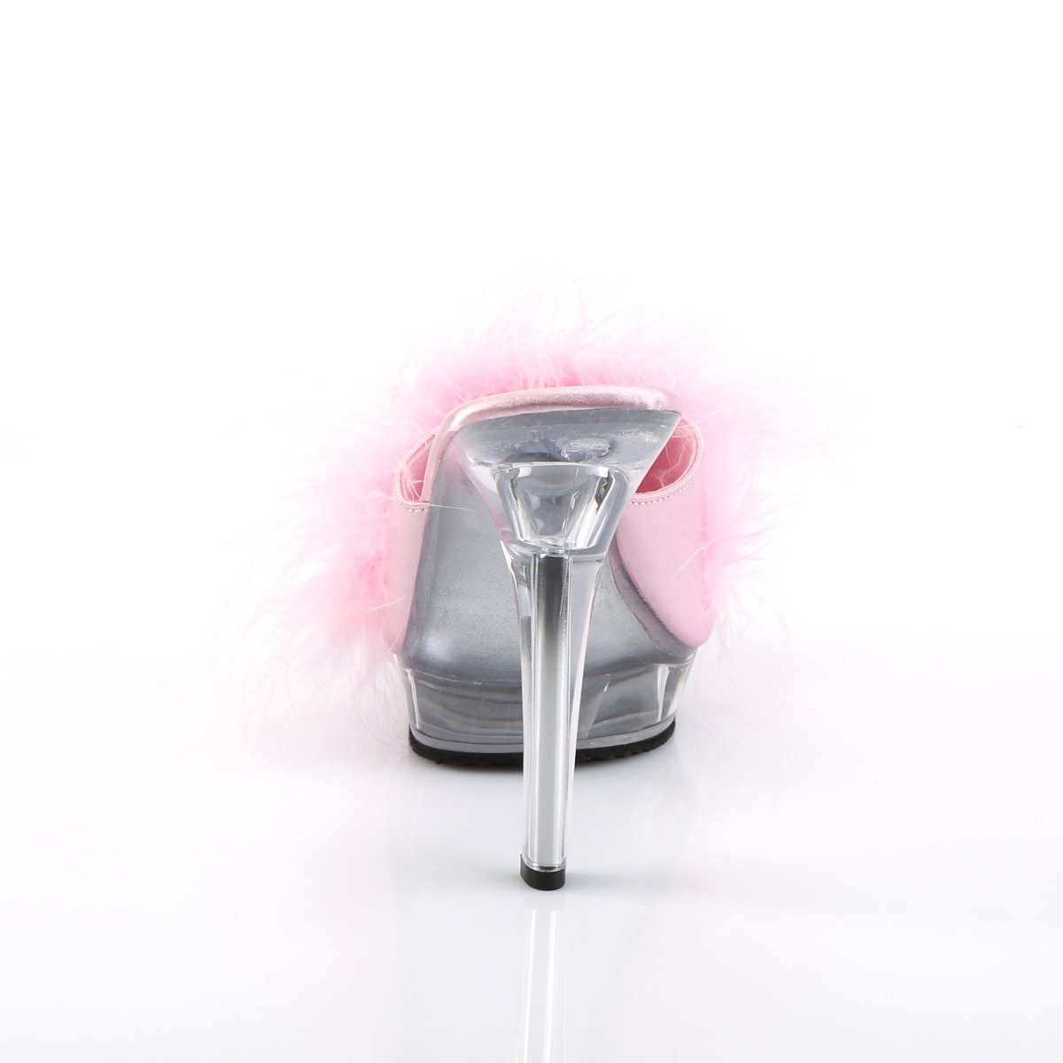 Fabulicious Lip-101-8 BP/C - Ružové šľapky na vysokom podpätku