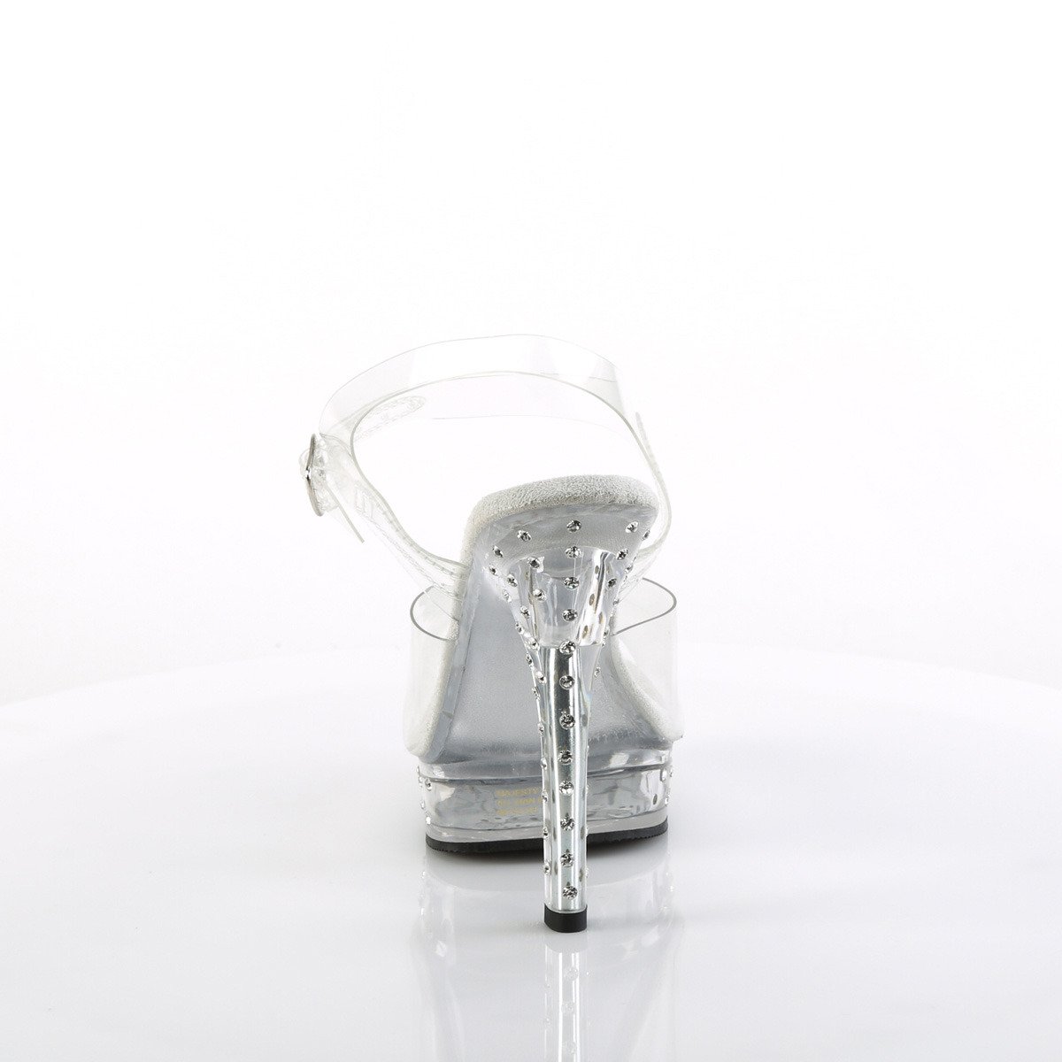 Fabulicious Majesty-508SDT C/M - Priehľadné sandále na vysokom podpätku