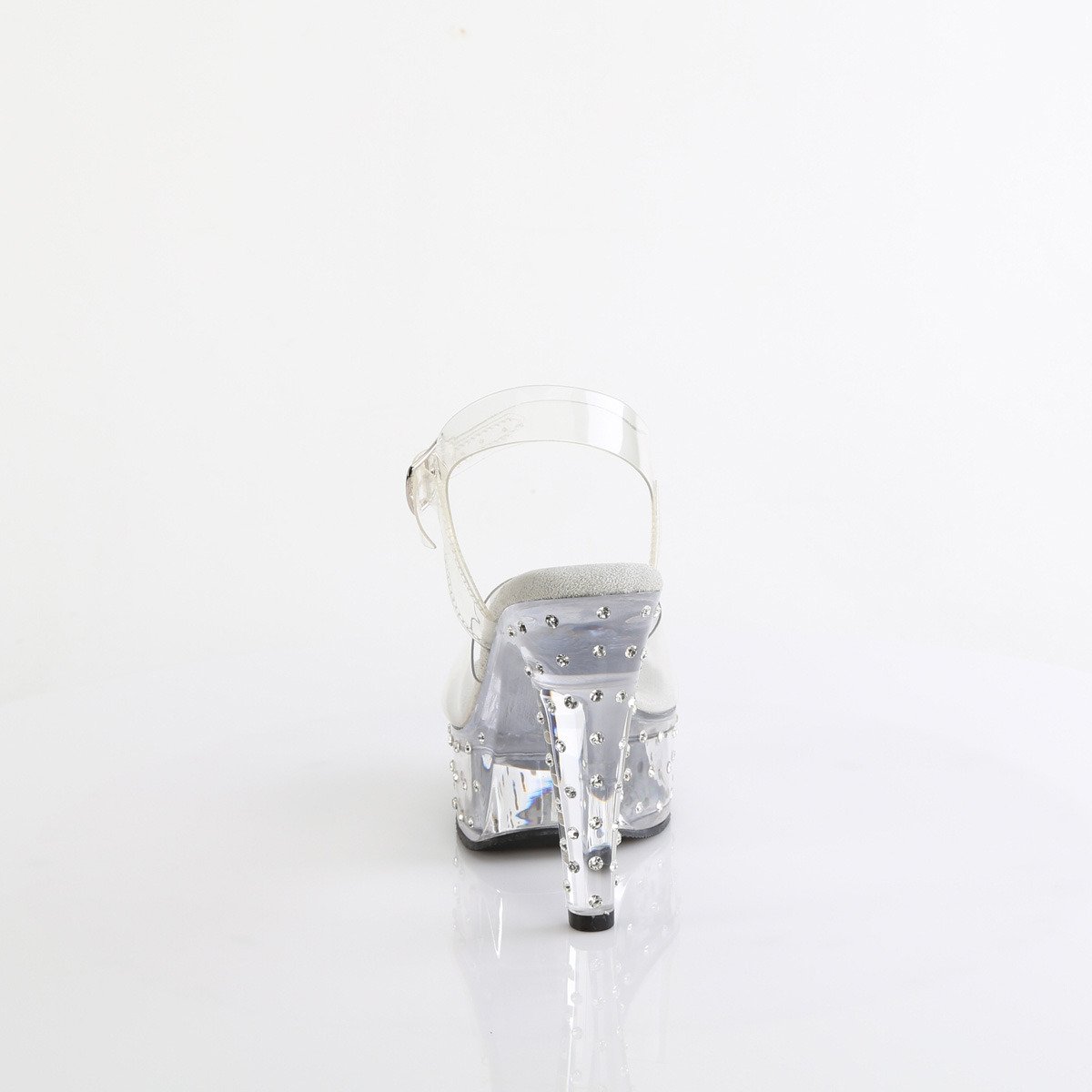 Fabulicious Martini-508SDT C/M - Priehľadné sandále na platforme s vysokými podpätkami