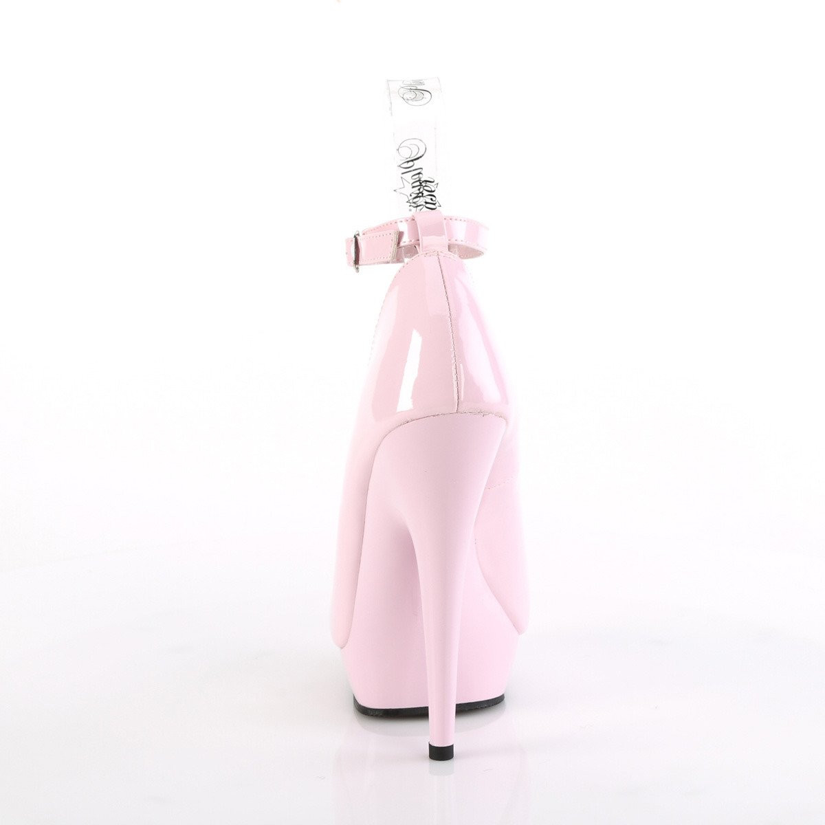 Fabulicious Sultry-686 BP/M - Lesklé ružové lodičky s remienkami na vysokom podpätku