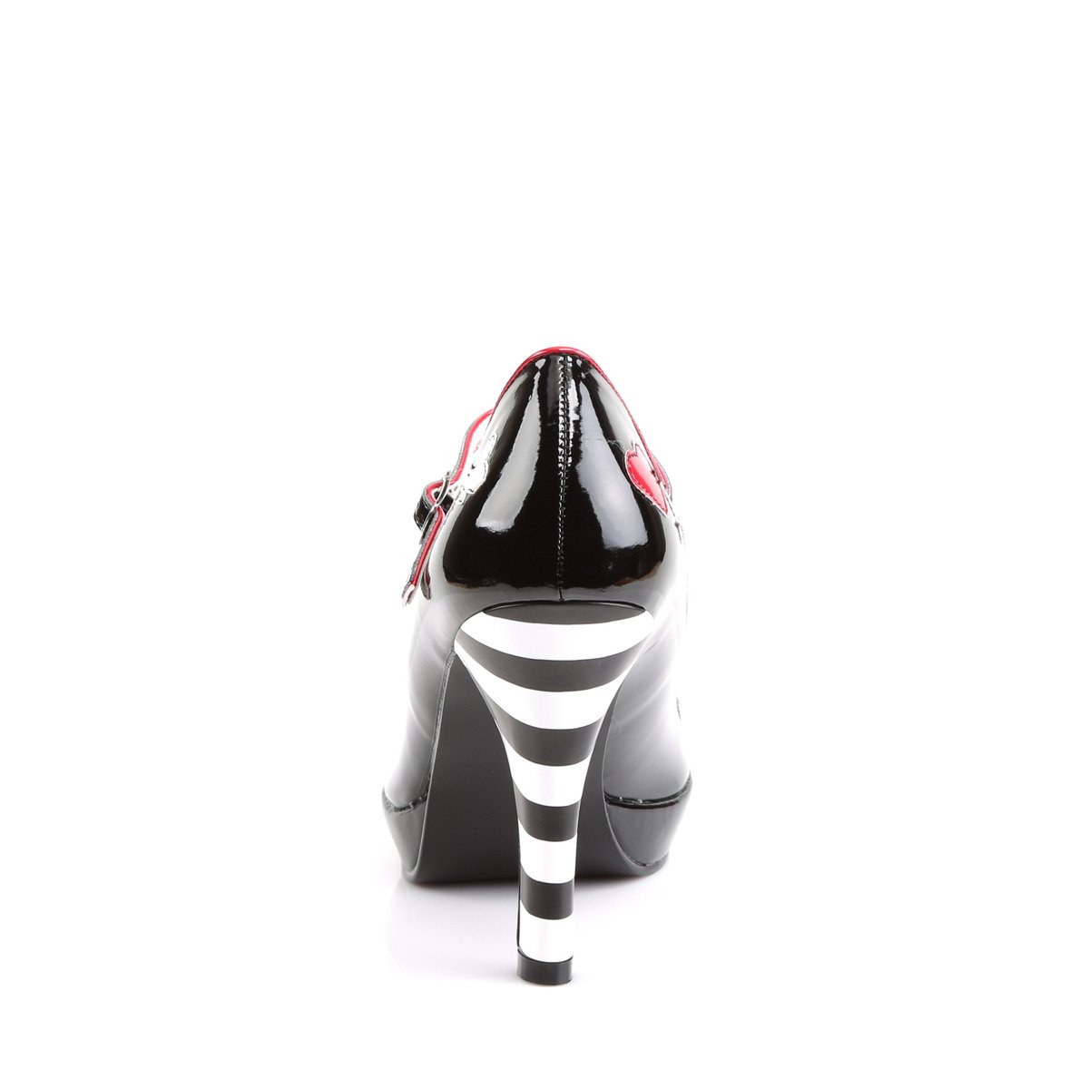 Funtasma Contessa-57 B - Lesklé čierne lodičky s remienkami