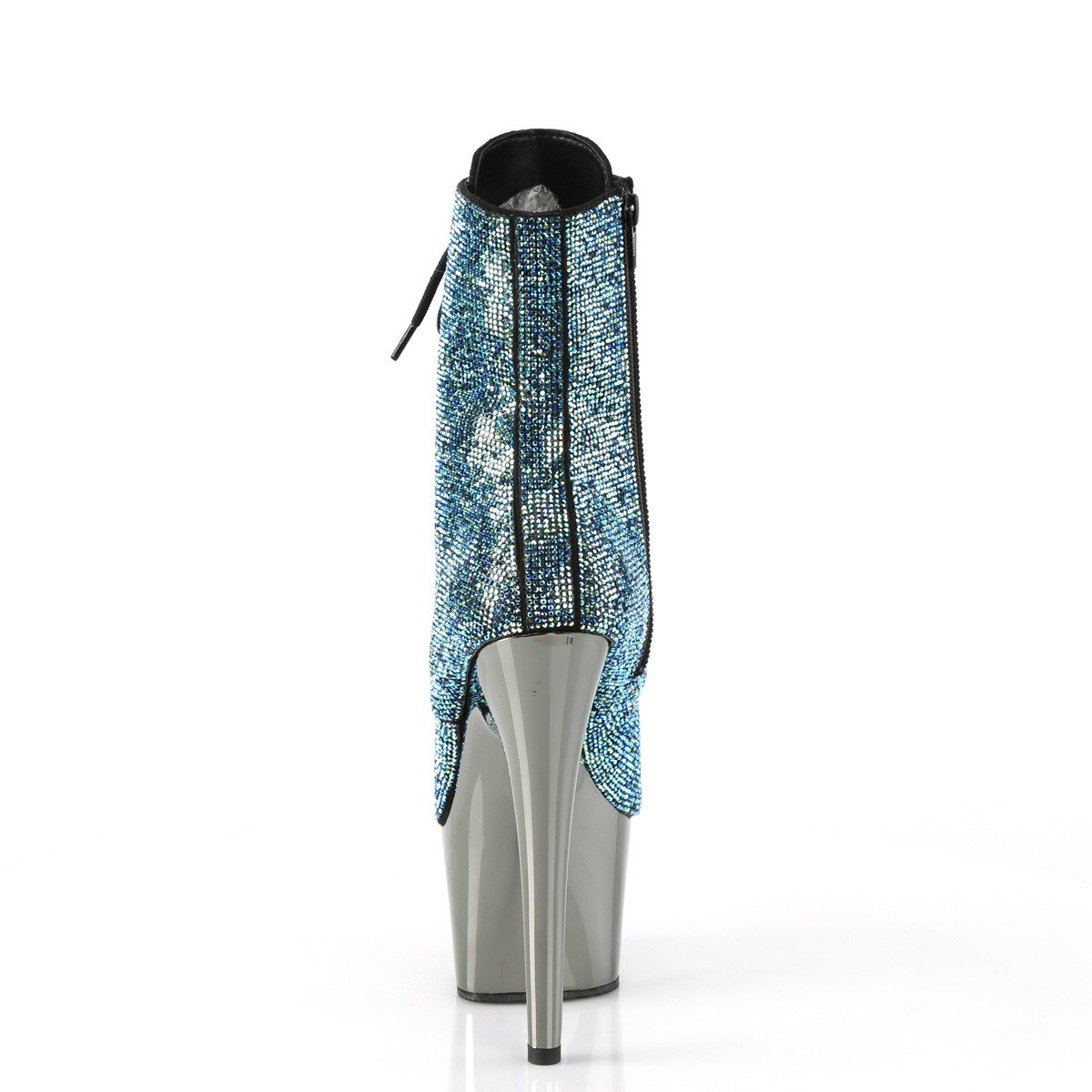 Pleaser Adore-1020CHRS TUR/PWCH - Tyrkysové kotníkové čižmy na vysokej platforme