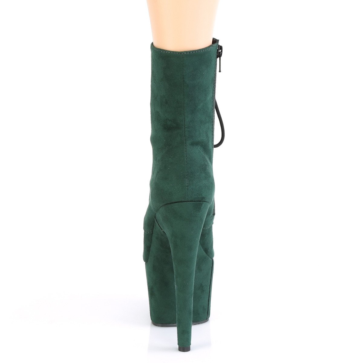 Pleaser Adore-1020FS EMGNFS/M - Zelené kotníkové čižmy na vysokej platforme