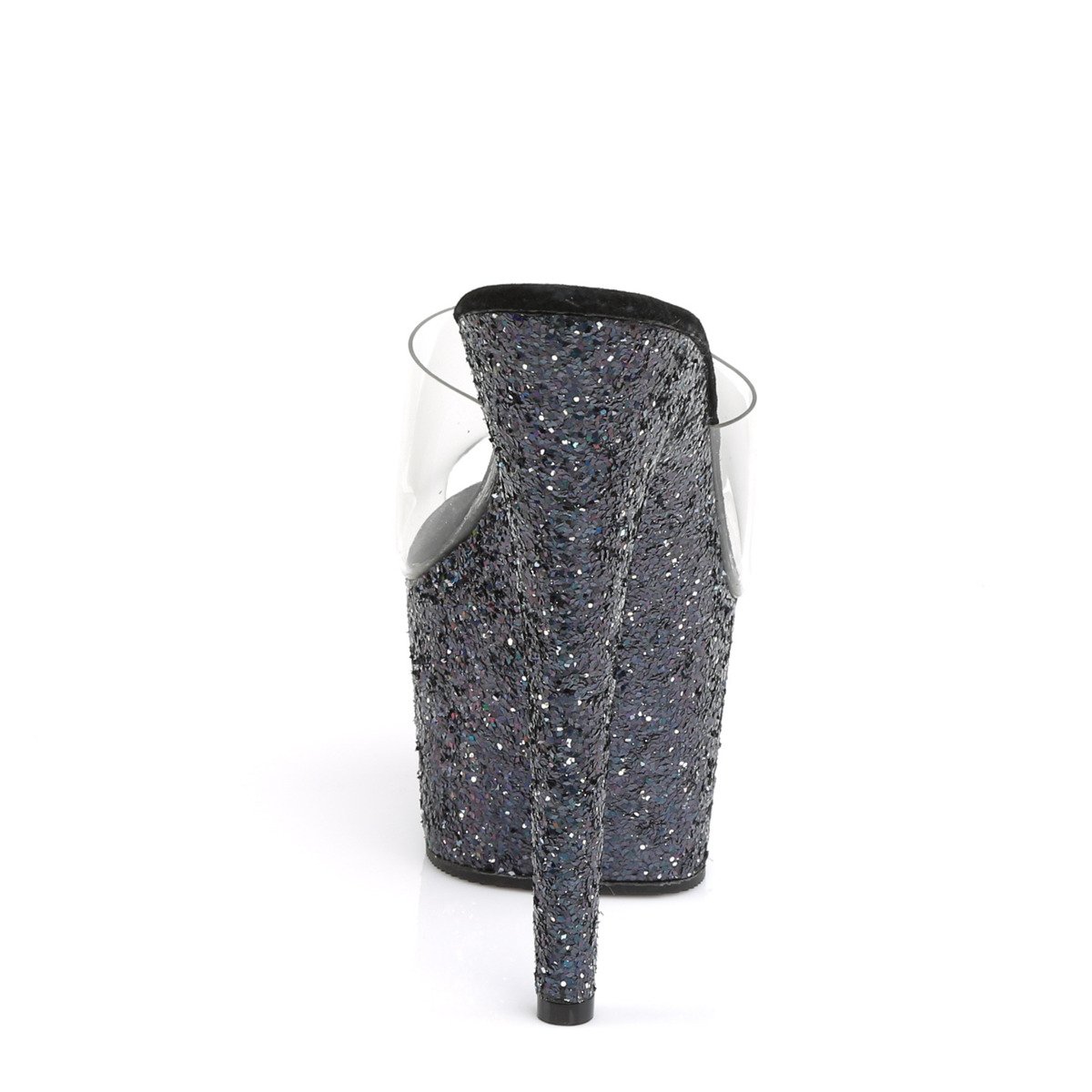 Pleaser Adore-701LG C/BG - Priehľadné sandále na vysokej platforme