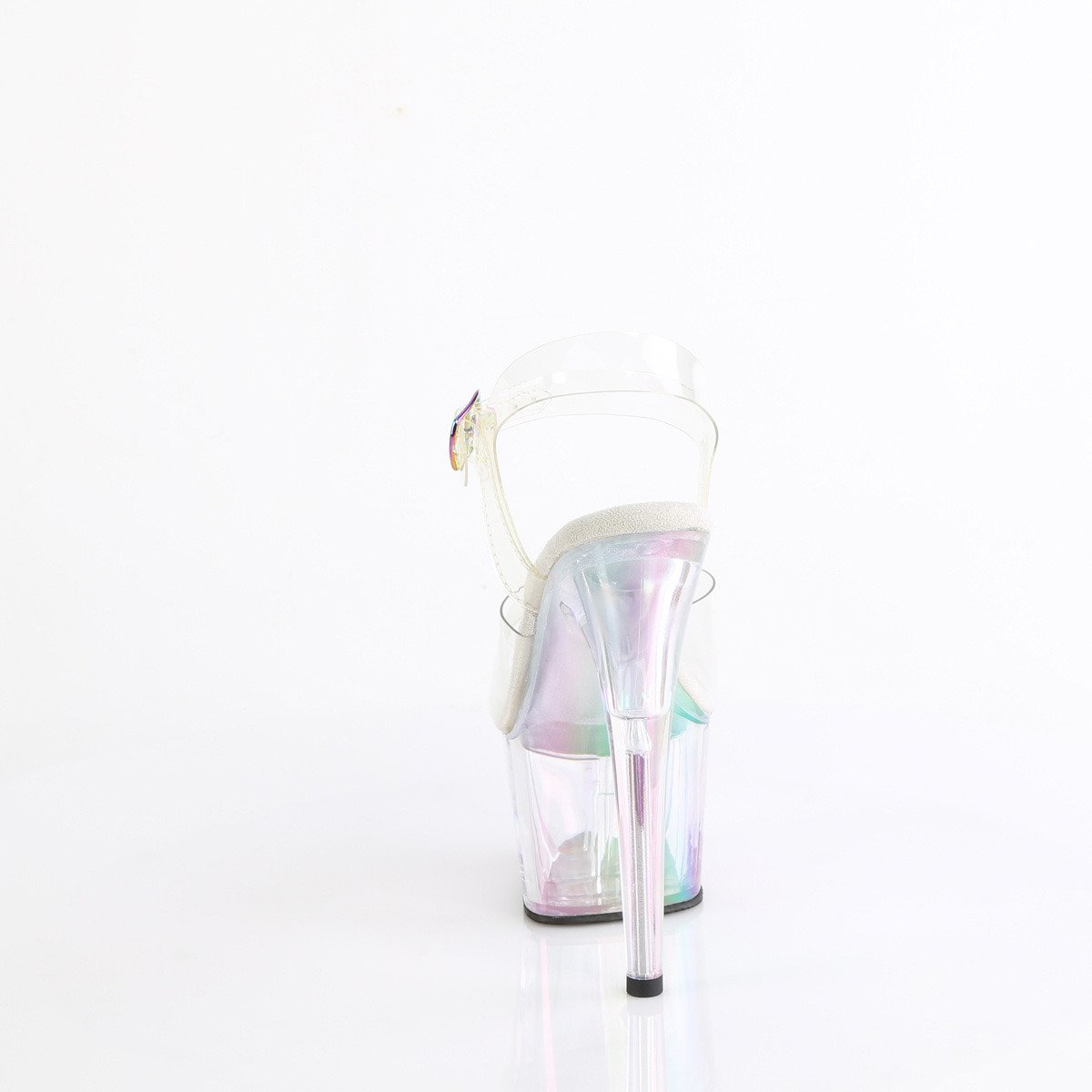 Pleaser Adore-708HT C/HGT - Priehľadné sandále na vysokej platforme