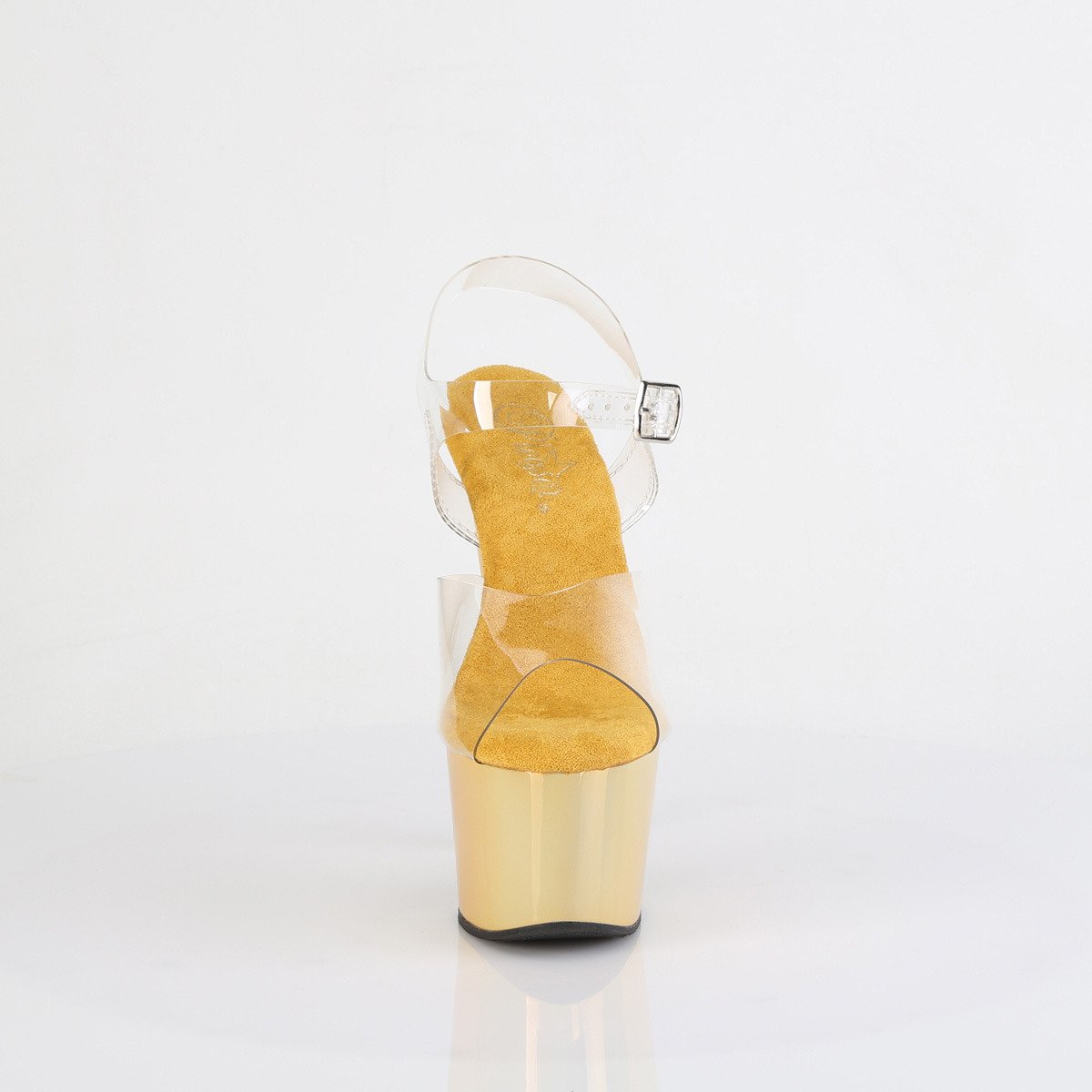 Pleaser Adore-708LQ C/LQGHG - Priehľadné sandále na vysokej platforme