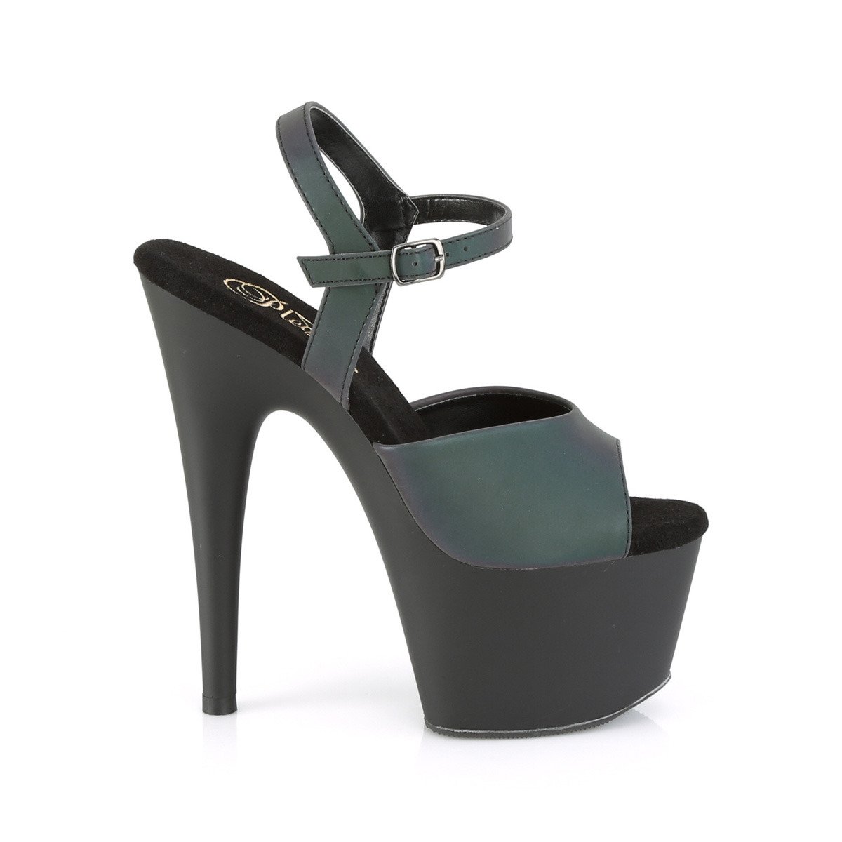 Pleaser Adore-709REFL GNMCRFG/B - Zelené sandále na vysokej platforme