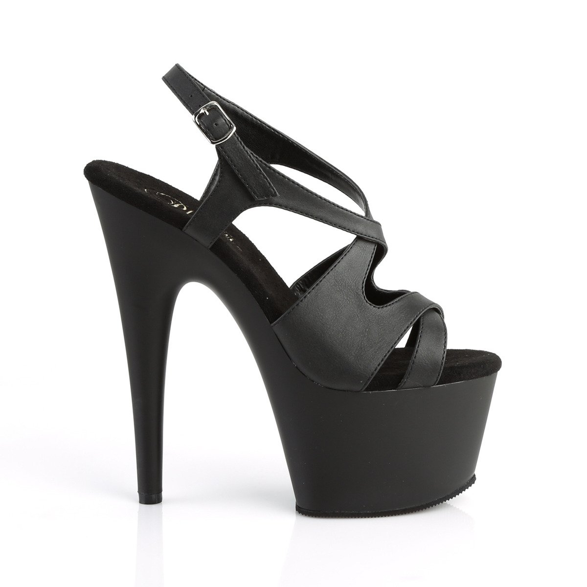 Pleaser Adore-730 BPU/M - Čierne sandále na vysokej platforme