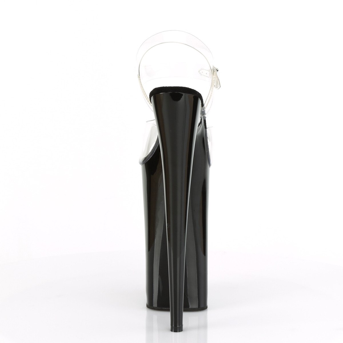 Pleaser Beyond-008 C/B - Priehľadné sandále na vysokej platforme