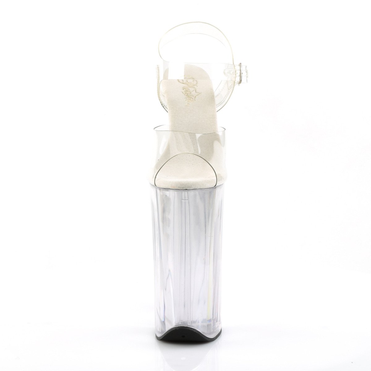 Pleaser Beyond-008 C/M - Priehľadné sandále na vysokej platforme