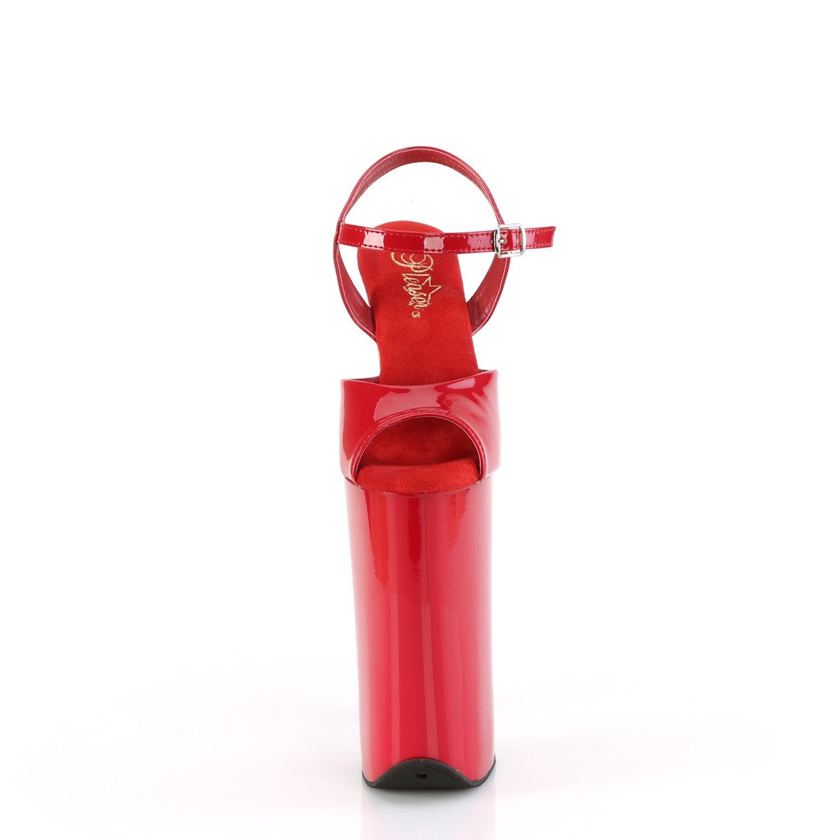 Pleaser Beyond-009 R/M - Červené sandále na vysokej platforme