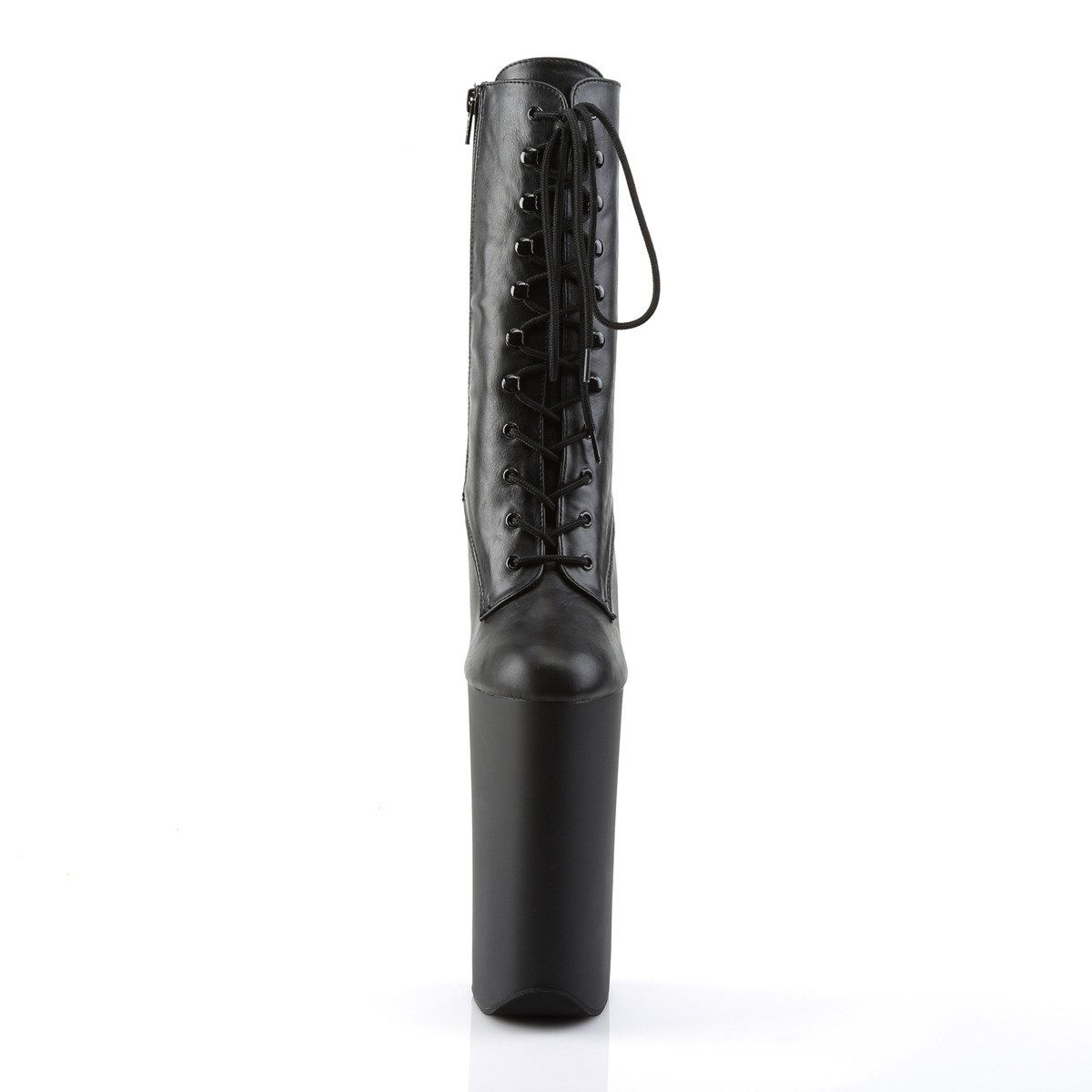 Pleaser Beyond-1020 BPU/M - Čierne kotníkové čižmy na vysokej platforme