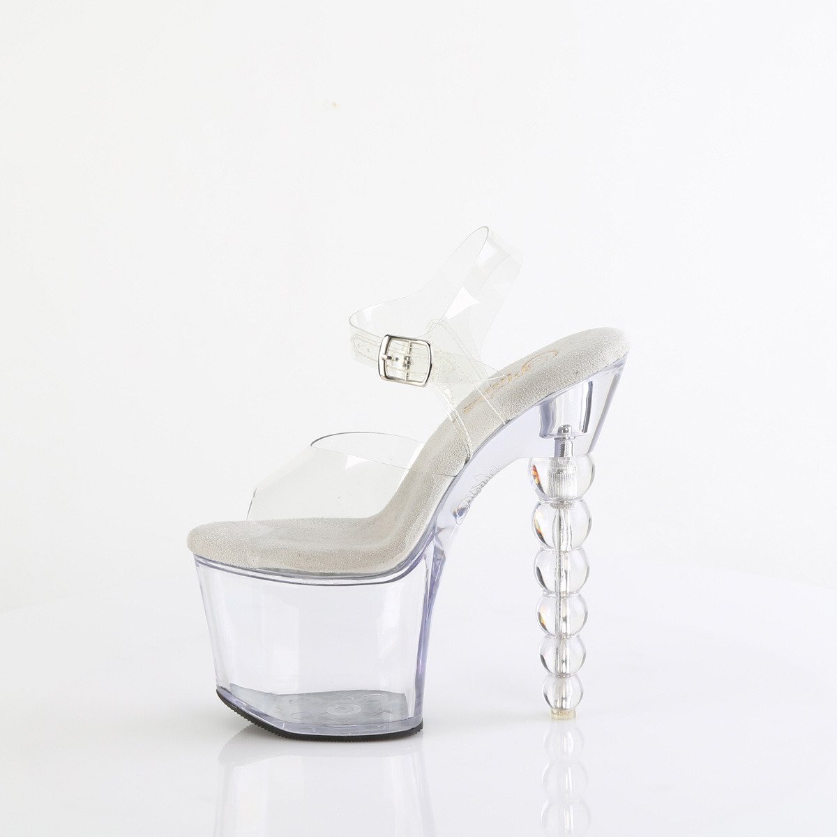 Pleaser Bliss-708 C/M - Priehľadné sandále na vysokej platforme