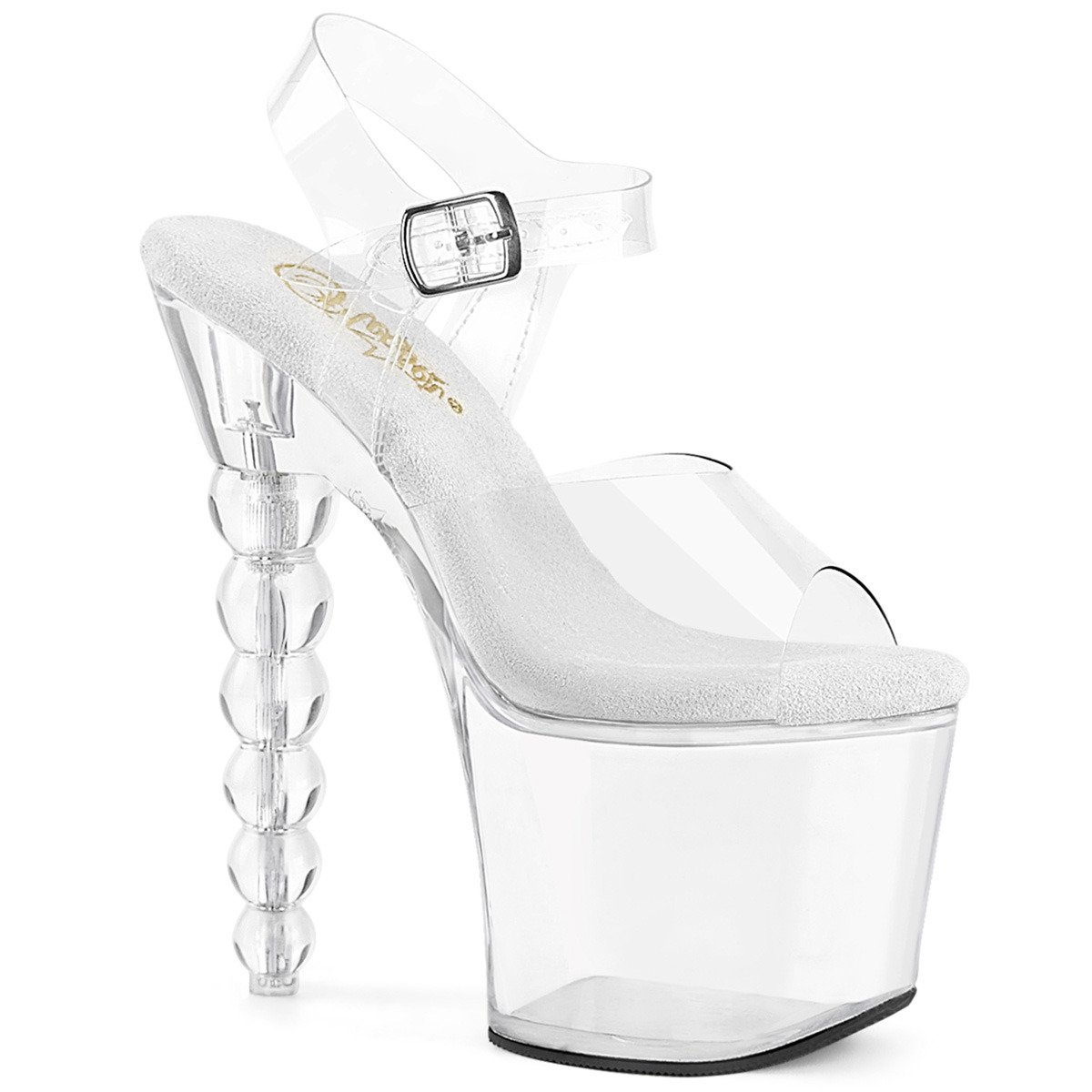 Pleaser Bliss-708 C/M - Priehľadné sandále na vysokej platforme