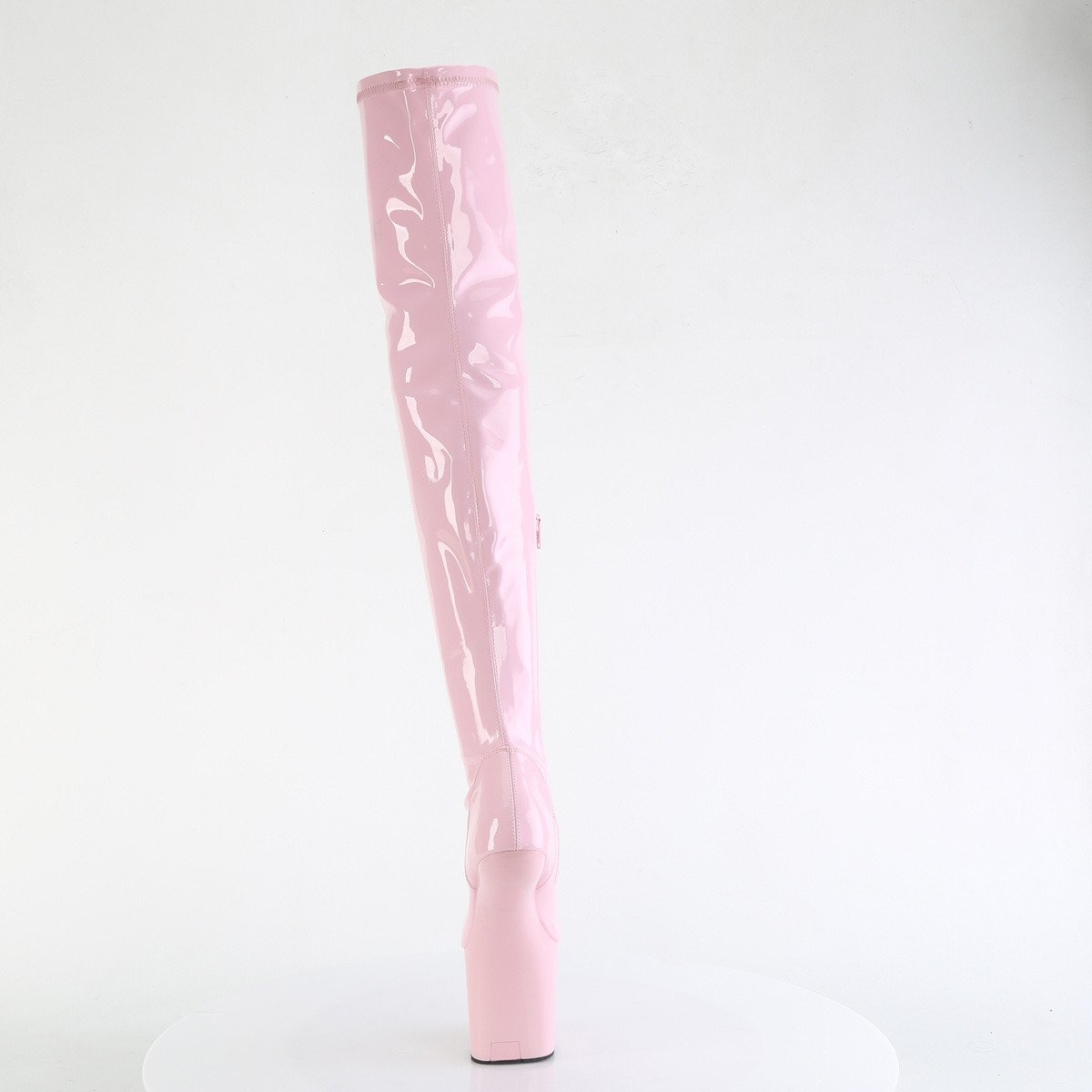 Pleaser Craze-3000 BP/M - Lesklé ružové fetiš bezopätky na vysokej platforme