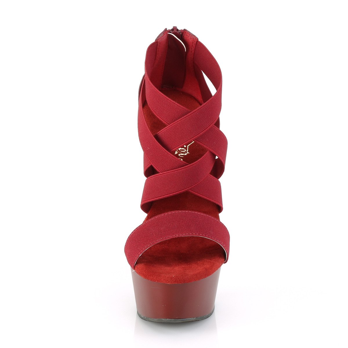 Pleaser Delight-669 BYELS-PU/M - Fialové sandále na platforme s vysokými podpätkami