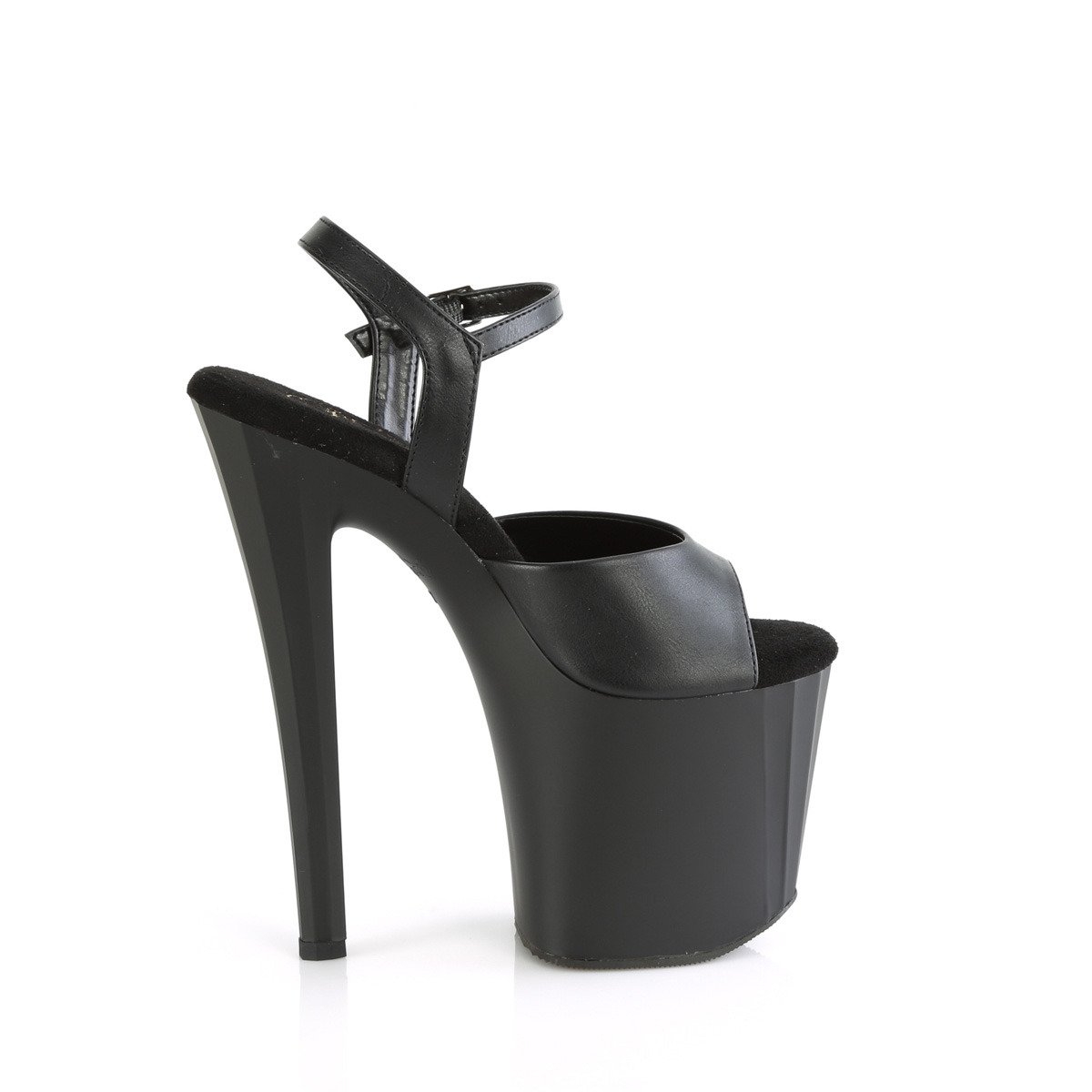 Pleaser Enchant-709 BPU/M - Čierne sandále na vysokej platforme