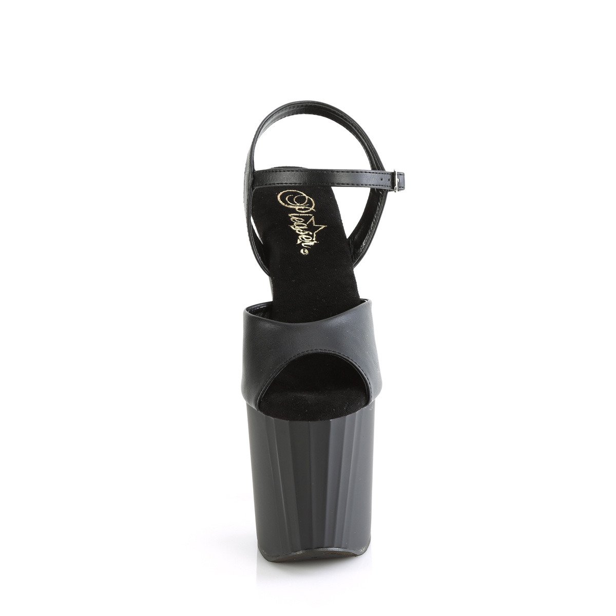 Pleaser Enchant-709 BPU/M - Čierne sandále na vysokej platforme