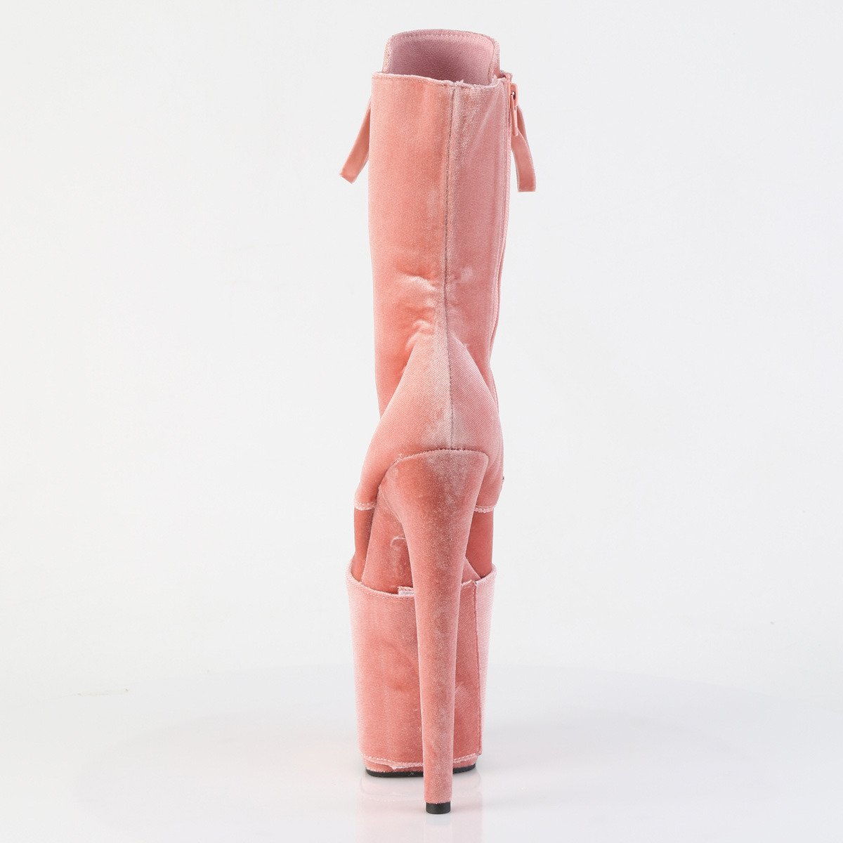 Pleaser Flamingo-1045VEL DTPN/M - Ružové kotníkové čižmy na vysokej platforme