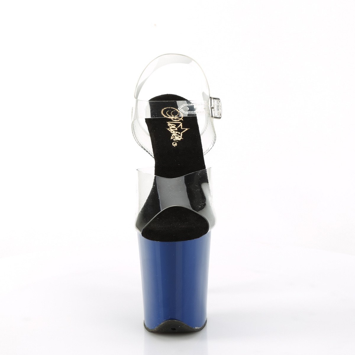 Pleaser Flamingo-808 C/RYBL - Priehľadné sandále na vysokej platforme