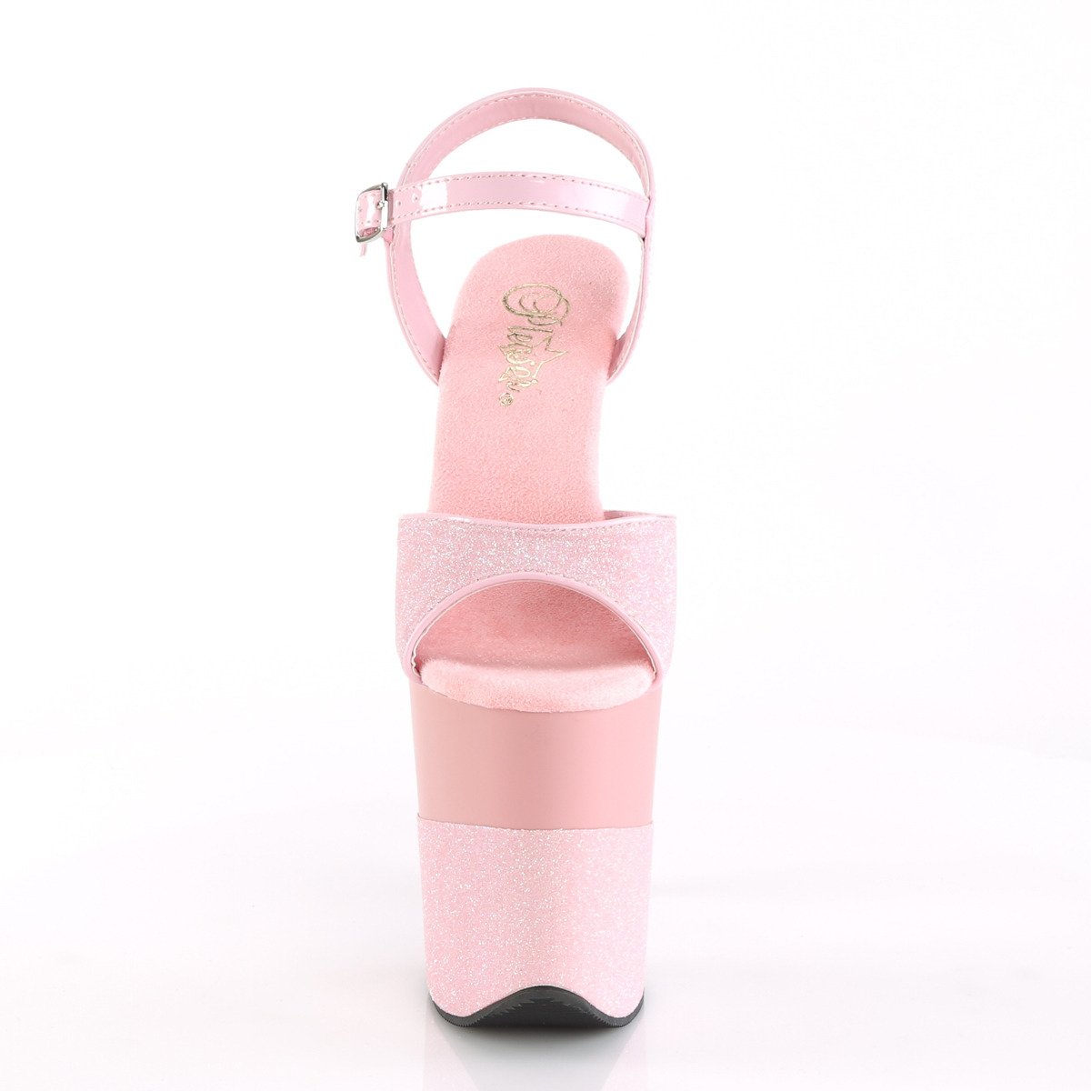 Pleaser Flamingo-809-2G BPG/M - Ružové sandále na vysokej platforme