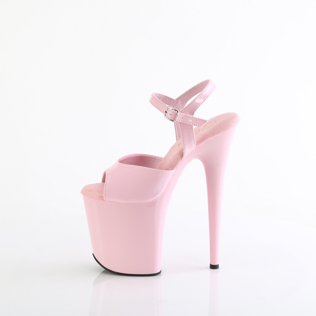 Pleaser Flamingo-809 BP/M - Lesklé ružové sandále na vysokej platforme