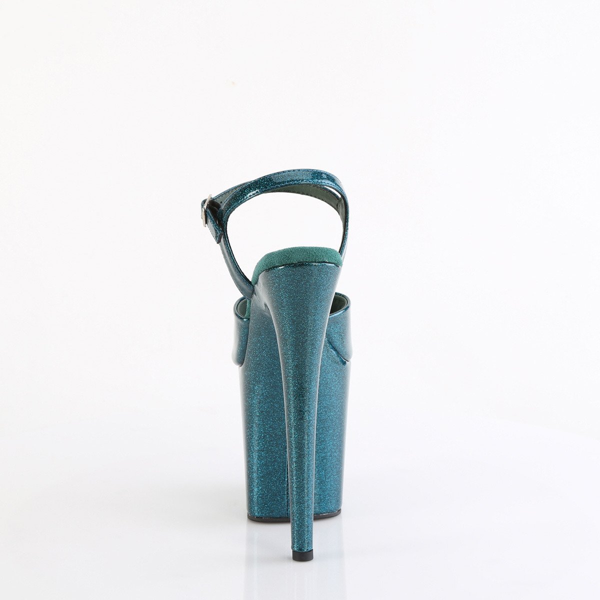 Pleaser Flamingo-809GP TLG/M - Lesklé béžové sandále na vysokej platforme