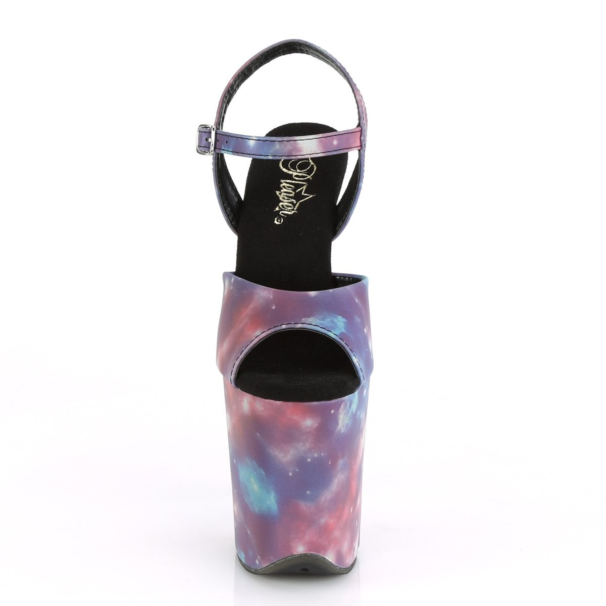 Pleaser Flamingo-809REFL PP-BLU/M - Fialové sandále na vysokej platforme