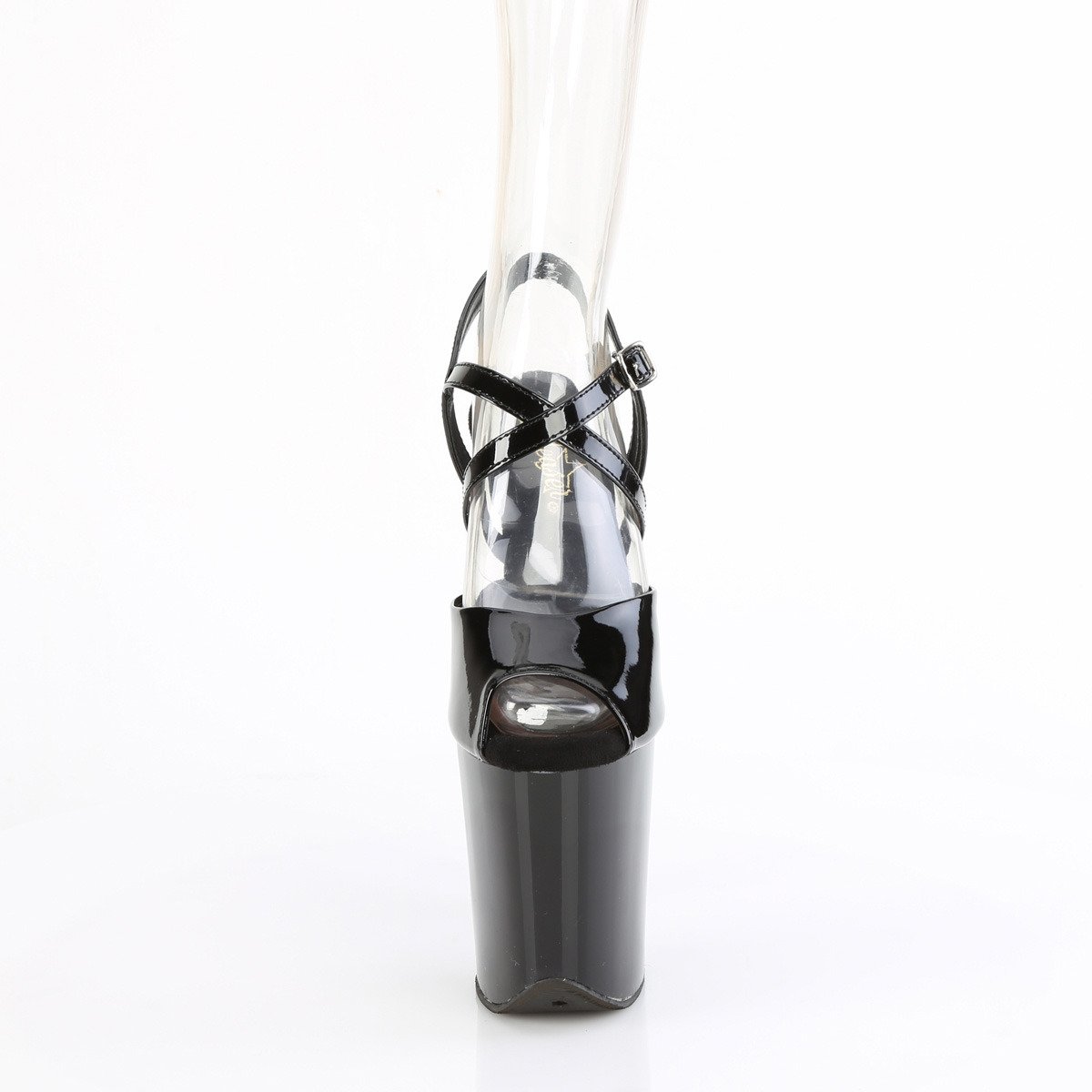 Pleaser Flamingo-824 B/M - Čierne sandále na vysokej platforme