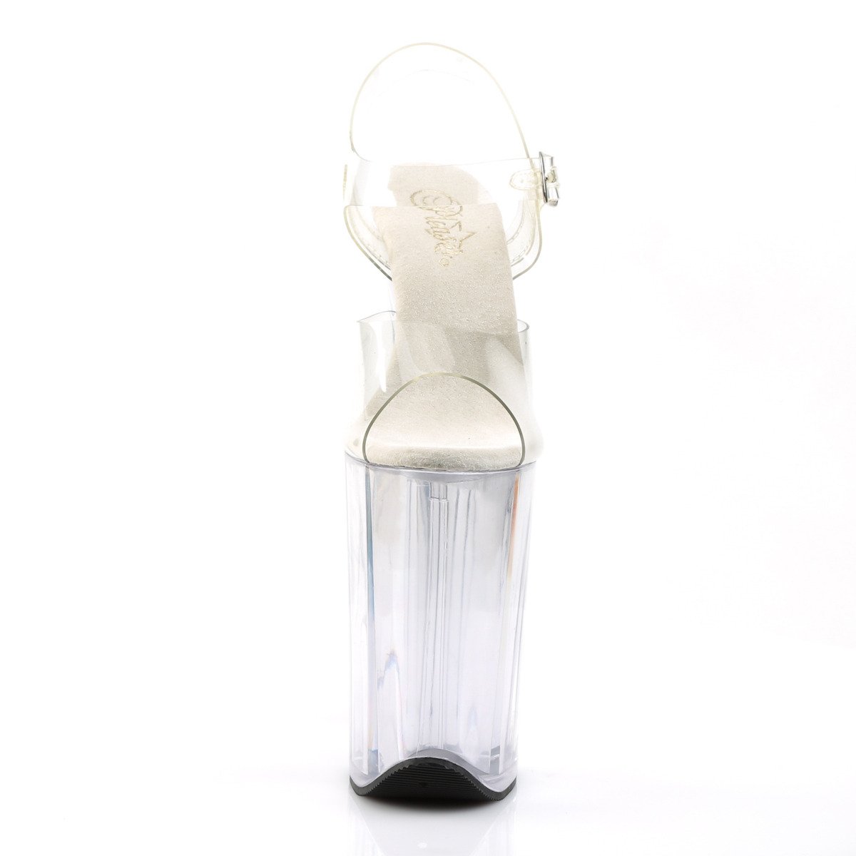 Pleaser Infinity-908 C/M - Priehľadné sandále na vysokej platforme