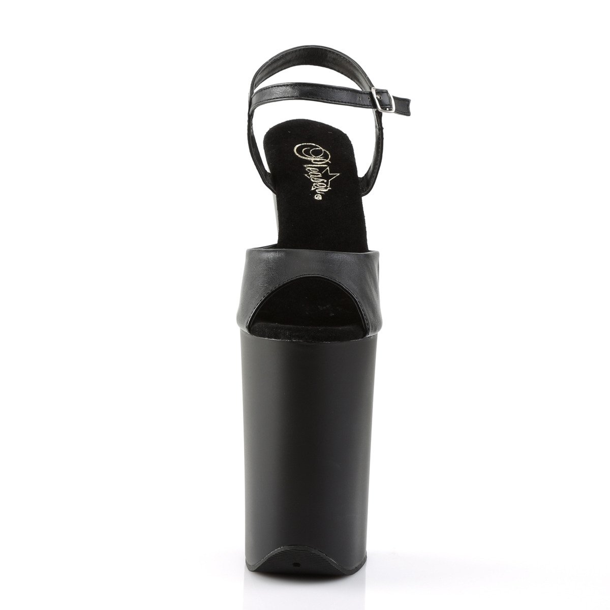 Pleaser Infinity-909 BPU/M - Čierne sandále na vysokej platforme