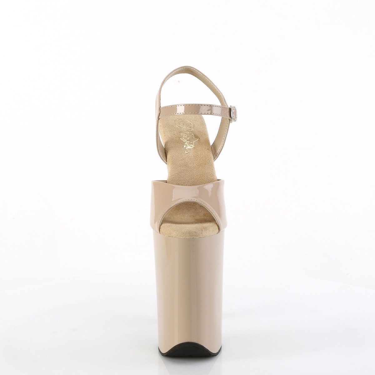 Pleaser Infinity-909 ND/M - Béžové sandále na vysokej platforme