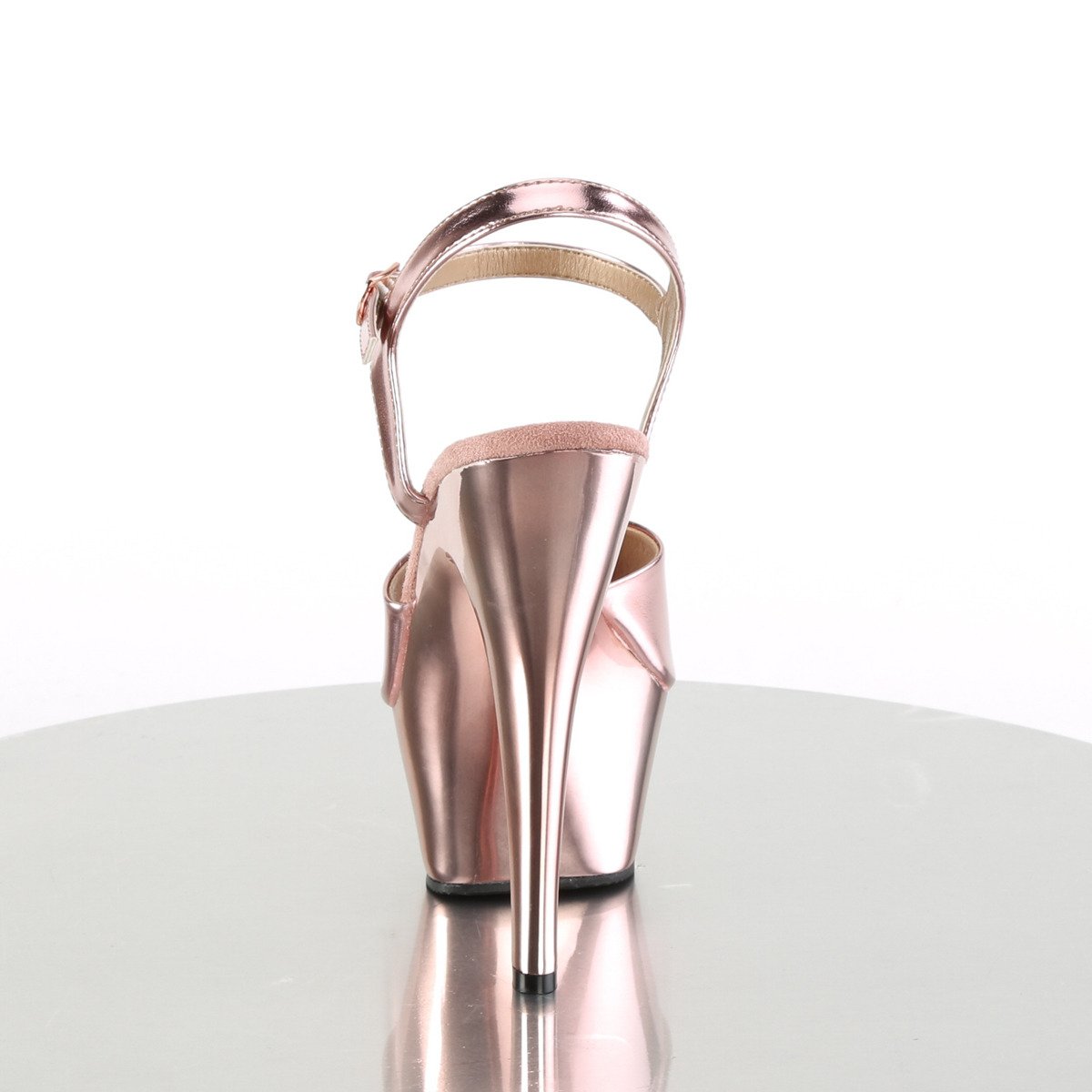 Pleaser Kiss-209 ROGLDPU/M - Zlaté sandále na platforme s vysokými podpätkami